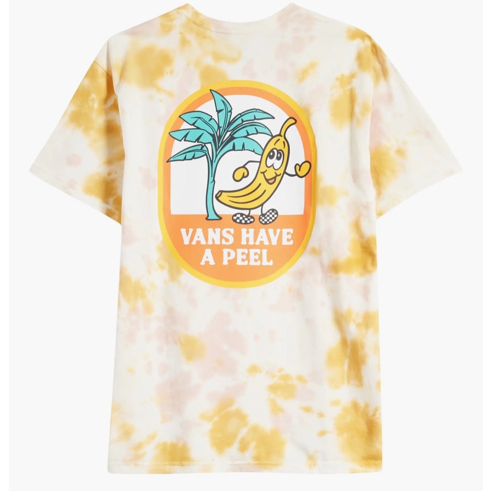 Vans Med NWOT Yellow Tie-Dye Banana Graphic Tee SOLD OUT - Picture 3 of 6